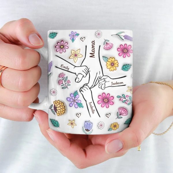 A Mother's Love Knows No Bounds - Family Personalized Custom 3D Inflated Effect Printed Mug - Christmas Gift For Mom, Grandma A Mother's Love Knows No Bounds - Family Personalized Custom 3D Inflated Effect Printed Mug - Christmas Gift For Mom, Grandma