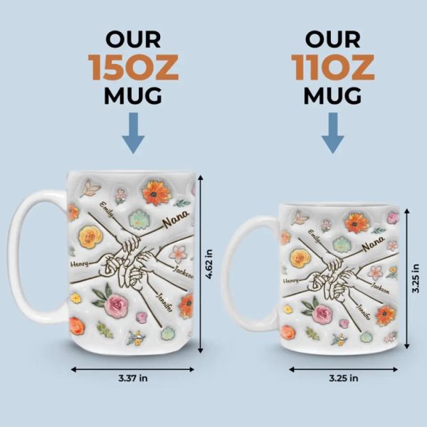 A Nana Is Someone Who's Dear In Every Way - Family Personalized Custom 3D Inflated Effect Printed Mug - Mother's Day, Gift For Mom, Grandma A Nana Is Someone Who's Dear In Every Way - Family Personalized Custom 3D Inflated Effect Printed Mug - Mother's Day, Gift For Mom, Grandma