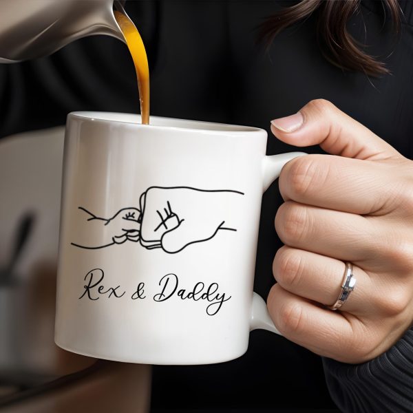A Pet's Touch, Forever In Our Hearts Mug - Personalized Custom Coffee Mug - DAD021_MG