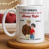 A Relationship Where One Is Always Right With Cartoon Couple - Personalized Custom Coffee Mug - CPL1337_MG A Relationship Where One Is Always Right With Cartoon Couple - Personalized Custom Coffee Mug - CPL1337_MG