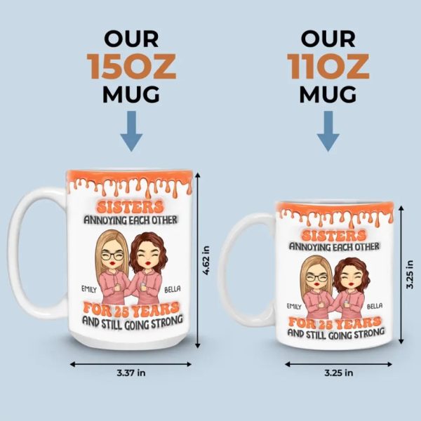 A Sibling Is Both Your Mirror And Your Opposite - Family Personalized Custom 3D Inflated Effect Printed Mug - Gift For Siblings, Brothers, Sisters A Sibling Is Both Your Mirror And Your Opposite - Family Personalized Custom 3D Inflated Effect Printed Mug - Gift For Siblings, Brothers, Sisters
