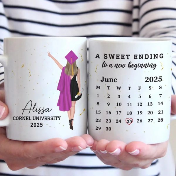 A Sweet Ending To A New Beginning - Family Personalized Custom Mug - Graduation Gift For Family Members, Siblings, Brothers, Sisters A Sweet Ending To A New Beginning - Family Personalized Custom Mug - Graduation Gift For Family Members, Siblings, Brothers, Sisters