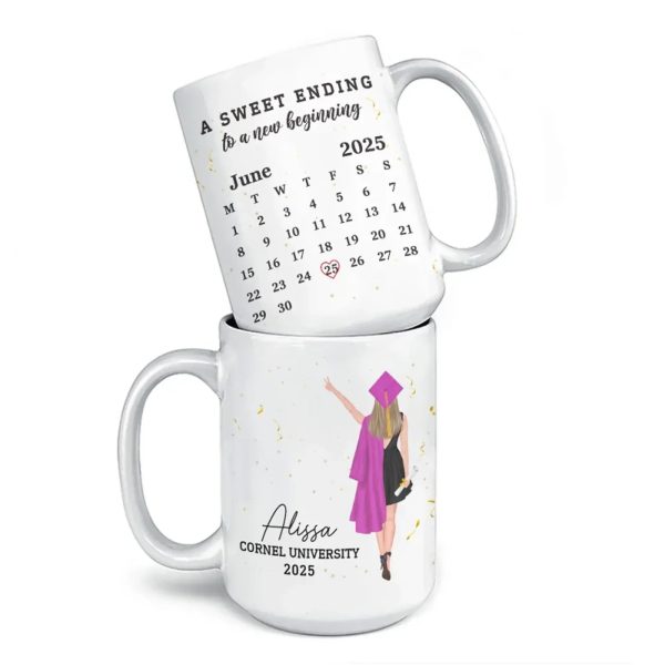 A Sweet Ending To A New Beginning - Family Personalized Custom Mug - Graduation Gift For Family Members, Siblings, Brothers, Sisters A Sweet Ending To A New Beginning - Family Personalized Custom Mug - Graduation Gift For Family Members, Siblings, Brothers, Sisters