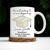 A Sweet Ending To A New Beginning, Graduation Cap And Diploma - Personalized Custom Coffee Mug - GRAD010_MG
