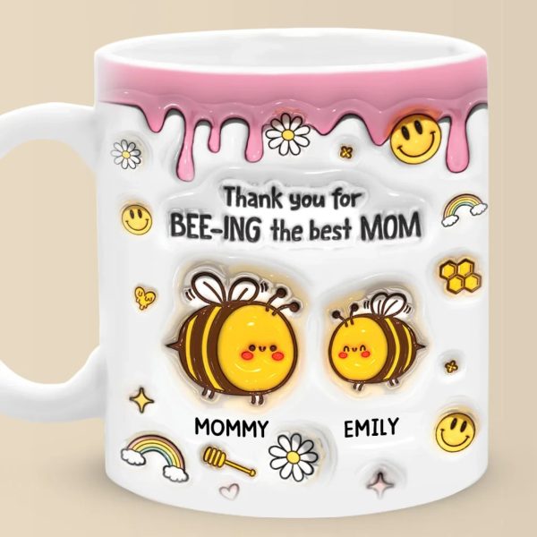 A Sweet Way To Celebrate The Love Between Mom And Daughter - Family Personalized Custom 3D Inflated Effect Printed Mug - Gift For Mom, Daughter A Sweet Way To Celebrate The Love Between Mom And Daughter - Family Personalized Custom 3D Inflated Effect Printed Mug - Gift For Mom, Daughter