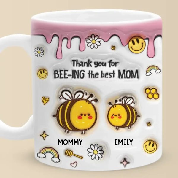 A Sweet Way To Celebrate The Love Between Mom And Daughter - Family Personalized Custom 3D Inflated Effect Printed Mug - Gift For Mom, Daughter A Sweet Way To Celebrate The Love Between Mom And Daughter - Family Personalized Custom 3D Inflated Effect Printed Mug - Gift For Mom, Daughter