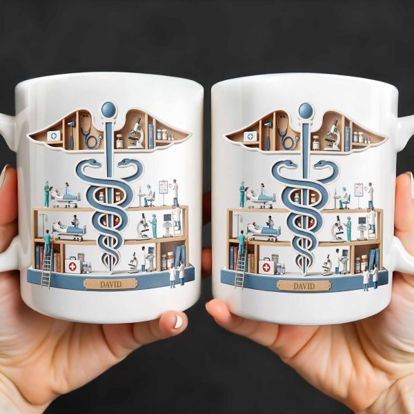 A Thoughtful Gift Celebrating Medical Dedication - Personalized Custom Coffee Mug - DOC070_MG A Thoughtful Gift Celebrating Medical Dedication - Personalized Custom Coffee Mug - DOC070_MG