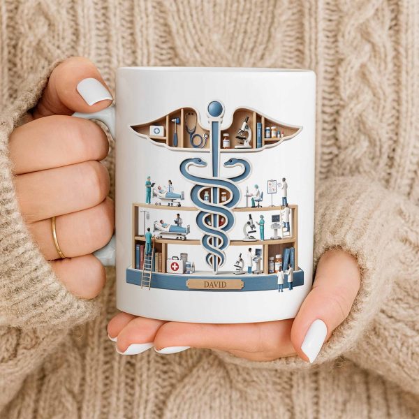 A Thoughtful Gift Celebrating Medical Dedication - Personalized Custom Coffee Mug - DOC070_MG A Thoughtful Gift Celebrating Medical Dedication - Personalized Custom Coffee Mug - DOC070_MG