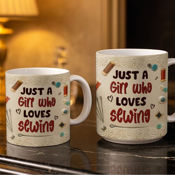 A Treasured Collection Of Sewing Essentials - Personalized Custom Coffee Mug - HOB013_MG
