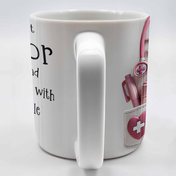 A Truly Great Doctor Is Hard To Find, Medical Uniform and Stethoscope - Personalized Custom Coffee Mug - DOC011_MG