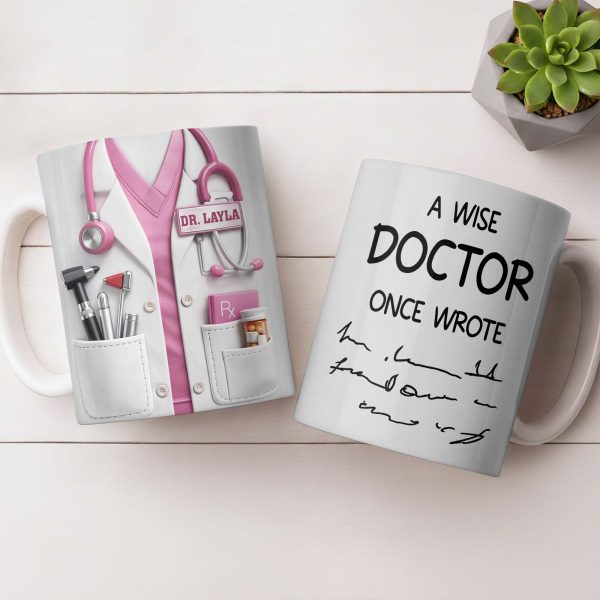 A Wise Doctor Once Wrote Medical Essentials - Personalized Custom Coffee Mug - DOC096_MG A Wise Doctor Once Wrote Medical Essentials - Personalized Custom Coffee Mug - DOC096_MG