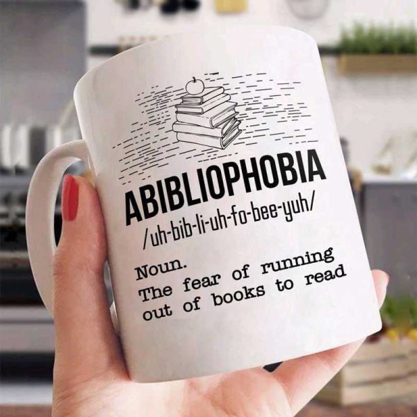 Abibliophobia Book Lover Book Worm Funny Gift Coffee Mug Abibliophobia Book Lover Book Worm Funny Gift Coffee Mug