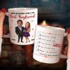 Abso-Bloomin-LutelyThe Best Boyfriend, Personalized Boyfriend Award Coffee Mug, Upload Photo