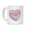 Absolute Unit Candy Heart Coffee Mug Absolute Unit Candy Heart Coffee Mug