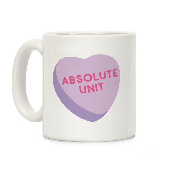 Absolute Unit Candy Heart Coffee Mug Absolute Unit Candy Heart Coffee Mug