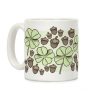 Acorn And Four Leaf Clover Pattern Coffee Mug Acorn And Four Leaf Clover Pattern Coffee Mug