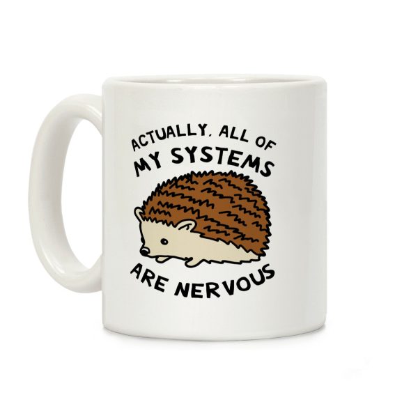 Actually, All Of My Systems Are Nervous Coffee Mug Actually, All Of My Systems Are Nervous Coffee Mug