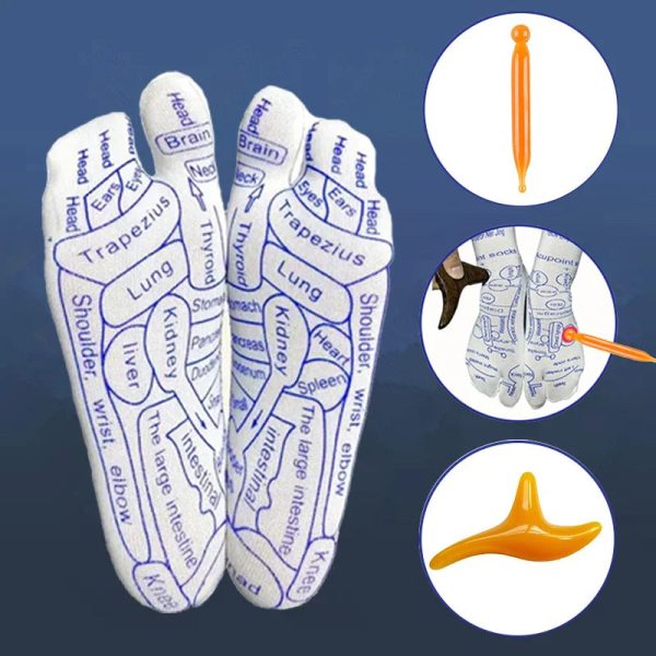 Acupressure Reflexology Socks With Massage Stick Acupressure Reflexology Socks With Massage Stick