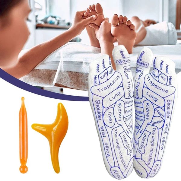 Acupressure Reflexology Socks With Massage Stick Acupressure Reflexology Socks With Massage Stick