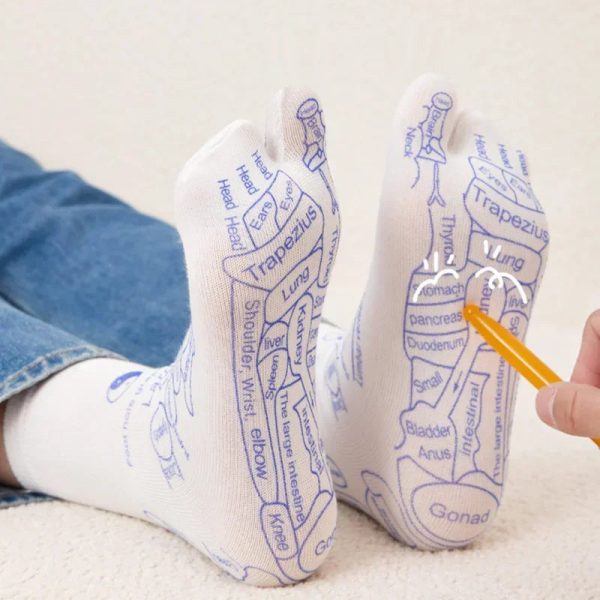 Acupressure Reflexology Socks With Massage Stick Acupressure Reflexology Socks With Massage Stick