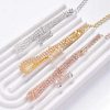 Adjustable Dog Chain Collar with Zircon