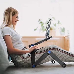 Adjustable Laptop Stand With Mouse Pad