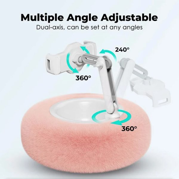 Adjustable Plush Pillow Tablet & Phone Stand For Live Streaming & Video Chat