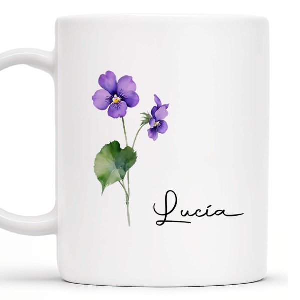 Admire The Beauty Of Pansies Every Morning - Personalized Custom Coffee Mug - CP001_MG Admire The Beauty Of Pansies Every Morning - Personalized Custom Coffee Mug - CP001_MG