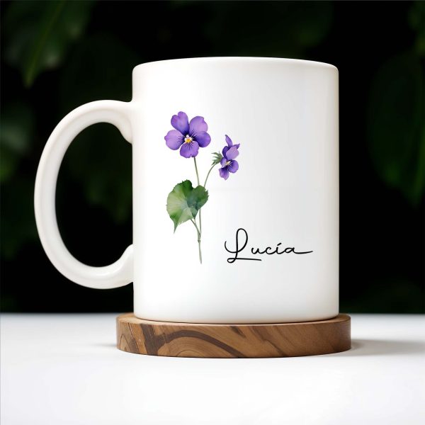 Admire The Beauty Of Pansies Every Morning - Personalized Custom Coffee Mug - CP001_MG Admire The Beauty Of Pansies Every Morning - Personalized Custom Coffee Mug - CP001_MG