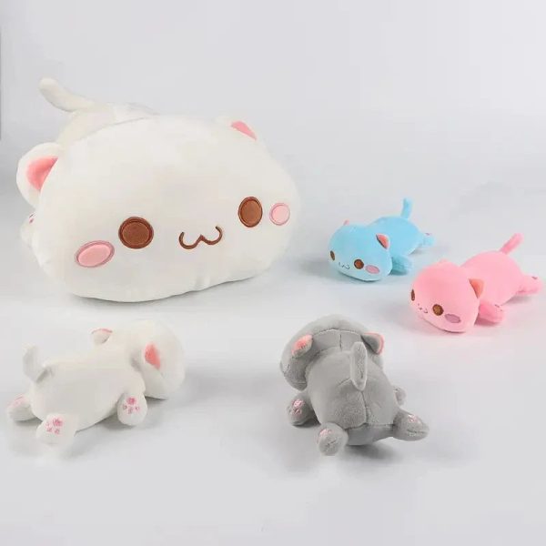 Adorable 47cm Mother Cat with 4 Mini Kittens - Perfect Gift for Kids! Adorable 47cm Mother Cat with 4 Mini Kittens - Perfect Gift for Kids!