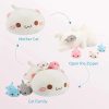 Adorable 47cm Mother Cat with 4 Mini Kittens - Perfect Gift for Kids! Adorable 47cm Mother Cat with 4 Mini Kittens - Perfect Gift for Kids!