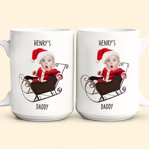 Adorable Baby Santa - Personalized Photo Mug Adorable Baby Santa - Personalized Photo Mug
