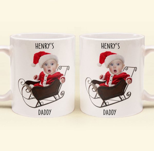 Adorable Baby Santa - Personalized Photo Mug Adorable Baby Santa - Personalized Photo Mug