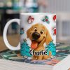 Adorable Dog Christmas White Ceramic Mug Festive Cartoon Style, Perfect Gift for Dog Lovers Adorable Dog Christmas White Ceramic Mug Festive Cartoon Style, Perfect Gift for Dog Lovers