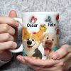Adorable Dog Christmas White Ceramic Mug Festive Cartoon Style, Perfect Gift for Dog Lovers Adorable Dog Christmas White Ceramic Mug Festive Cartoon Style, Perfect Gift for Dog Lovers