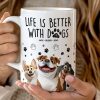 Adorable Dog-Themed Ceramic Mug, Adding Warmth and Joy to Your Day