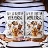 Adorable Dog-Themed Ceramic Mug, Adding Warmth and Joy to Your Day