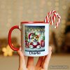 Adorable Welsh Corgi with Santa Hat Personalized Mug, Jolly Christmas Gift with Custom Name Adorable Welsh Corgi with Santa Hat Personalized Mug, Jolly Christmas Gift with Custom Name