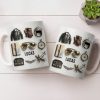 Adventure Awaits, Customize With Icons Of Travel And Aviation - Personalized Custom Coffee Mug - JBS124_MG