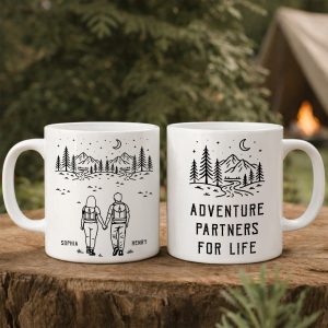 Adventure Partners For Life Camping Couple Gift - Personalized Mug