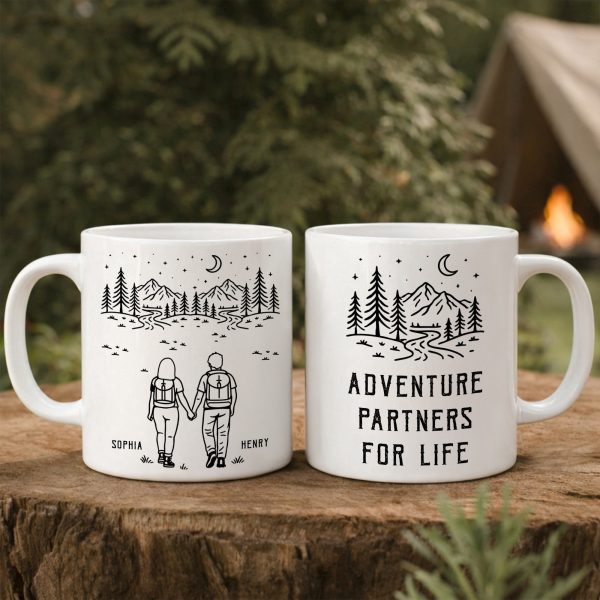 Adventure Partners For Life Camping Couple Gift - Personalized Mug