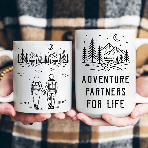 Adventure Partners For Life Camping Couple Gift - Personalized Mug