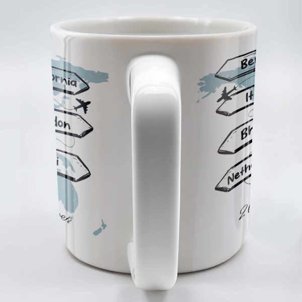 Adventuring Together Unforgettable Memories World Map Design - Personalized Custom Coffee Mug - CPL127_MG Adventuring Together Unforgettable Memories World Map Design - Personalized Custom Coffee Mug - CPL127_MG