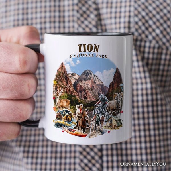 Adventurous Zion National Park Personalized Mug, Utah Scenic Landmarks Gift and Souvenir with Custom Name Adventurous Zion National Park Personalized Mug, Utah Scenic Landmarks Gift and Souvenir with Custom Name