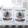 After 10 Years You're Still Hotter Than This Coffee - Personalized Mug - Anniversary Gifts For Her, Wife, Girlfriend