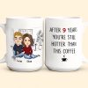 After 9 Years, You're Still Hotter Than This Coffee Couple - Personalized Mug After 9 Years, You're Still Hotter Than This Coffee Couple - Personalized Mug