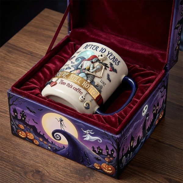After Many Years, You're Still Hotter Than This Coffee - Personalized Spooky Accent Mug - Gift For Couples, Movie Fans | NL122