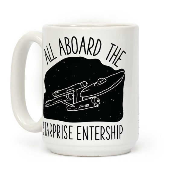 All Aboard The Starprise Entership Coffee Mug All Aboard The Starprise Entership Coffee Mug