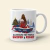 All Because Two People Swiped Right, Personalized Coffee Mug, Christmas Gifts For Couple All Because Two People Swiped Right, Personalized Coffee Mug, Christmas Gifts For Couple