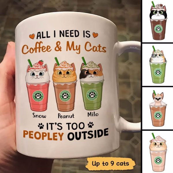 All I Need Coffee And Cats Catpuccino Personalized Mug All I Need Coffee And Cats Catpuccino Personalized Mug